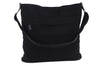 Authentic Ferragamo Canvas Leather Shoulder Tote Bag Black 7555D