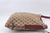 Authentic GUCCI Shoulder Cross Body Bag Purse GG Canvas Leather Brown Red 7559D