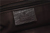 Authentic GUCCI Shoulder Cross Body Bag GG PVC Leather 141198 Brown 7560D