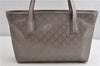Authentic GUCCI GG Imprime Shoulder Tote Bag PVC Leather 211138 Purple 7561F