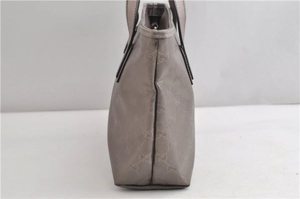 Authentic GUCCI GG Imprime Shoulder Tote Bag PVC Leather 211138 Purple 7561F