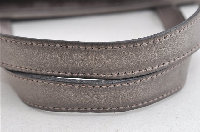 Authentic GUCCI GG Imprime Shoulder Tote Bag PVC Leather 211138 Purple 7561F