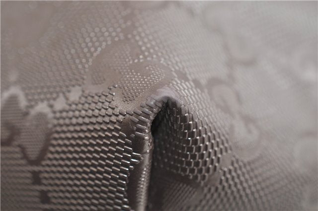 Authentic GUCCI GG Imprime Shoulder Tote Bag PVC Leather 211138 Purple 7561F