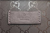 Authentic GUCCI GG Imprime Shoulder Tote Bag PVC Leather 211138 Purple 7561F