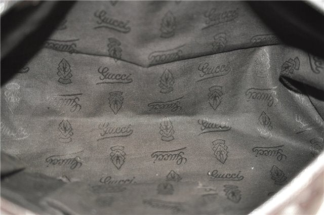 Authentic GUCCI GG Imprime Shoulder Tote Bag PVC Leather 211138 Purple 7561F