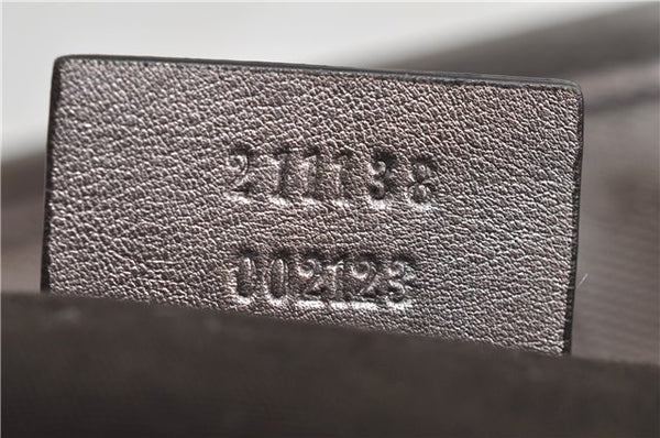 Authentic GUCCI GG Imprime Shoulder Tote Bag PVC Leather 211138 Purple 7561F