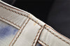 Auth GUCCI Sherry Line Doctors Bag Hand Bag GG PVC Leather 153028 White 7564I