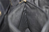 Authentic Ferragamo Gancini Leather Shoulder Tote Bag Black 7565D
