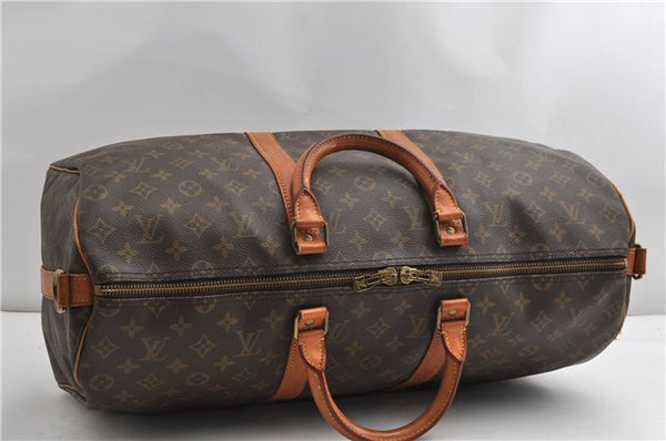 Authentic Louis Vuitton Monogram Keepall Bandouliere 50 M41416 Boston Bag 7565F