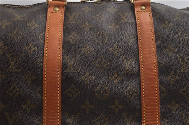 Authentic Louis Vuitton Monogram Keepall Bandouliere 50 M41416 Boston Bag 7565F