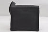 Authentic PRADA Canvas Leather Shoulder Cross Body Bag Purse B9395 Black 7566I