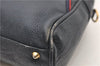 Authentic GUCCI Shoulder Hand Bag Purse Leather Navy Blue 7568D