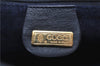 Authentic GUCCI Shoulder Hand Bag Purse Leather Navy Blue 7568D