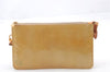 Authentic LOUIS VUITTON Vernis Lexington Hand Bag Pouch Yellow M91010 LV 7569C