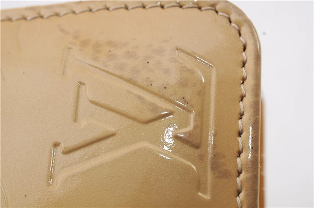 Authentic LOUIS VUITTON Vernis Lexington Hand Bag Pouch Yellow M91010 LV 7569C