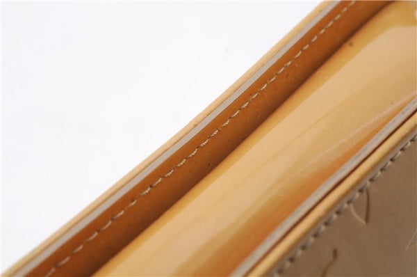 Authentic LOUIS VUITTON Vernis Lexington Hand Bag Pouch Yellow M91010 LV 7569C