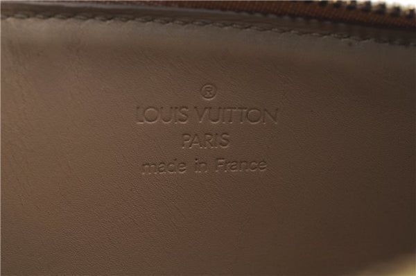 Authentic LOUIS VUITTON Vernis Lexington Hand Bag Pouch Yellow M91010 LV 7569C