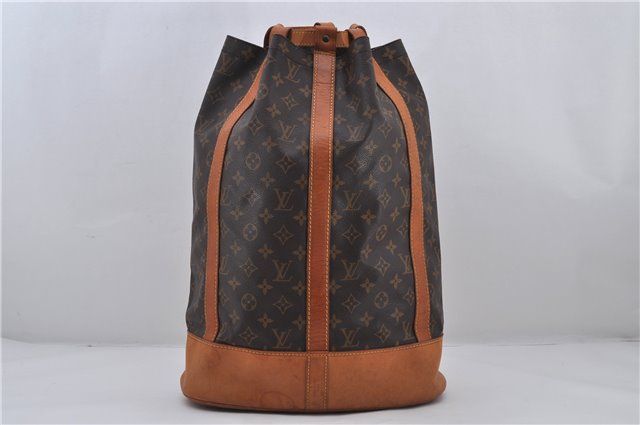 Authentic Louis Vuitton Monogram Randonnee GM Shoulder Bag M42244 LV 7569E