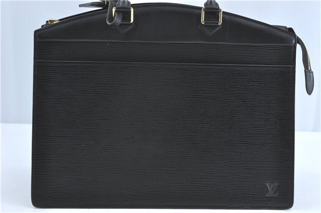 Authentic Louis Vuitton Epi Riviera Hand Bag Black M48182 LV 7570C