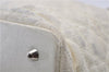 Auth Christian Dior Panarea Cannage Shoulder Tote Bag PVC Leather Ivory 7571C