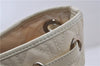 Auth Christian Dior Panarea Cannage Shoulder Tote Bag PVC Leather Ivory 7571C