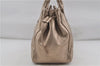 Authentic Salvatore Ferragamo Shoulder Tote Bag Leather Gold SF 7572D