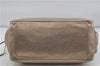 Authentic Salvatore Ferragamo Shoulder Tote Bag Leather Gold SF 7572D