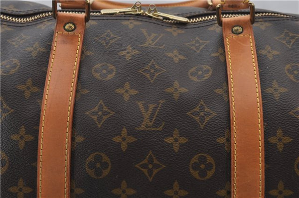 Authentic Louis Vuitton Monogram Keepall Bandouliere 60 M41412 Boston Bag 7573E