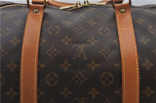 Authentic Louis Vuitton Monogram Keepall Bandouliere 60 M41412 Boston Bag 7573E