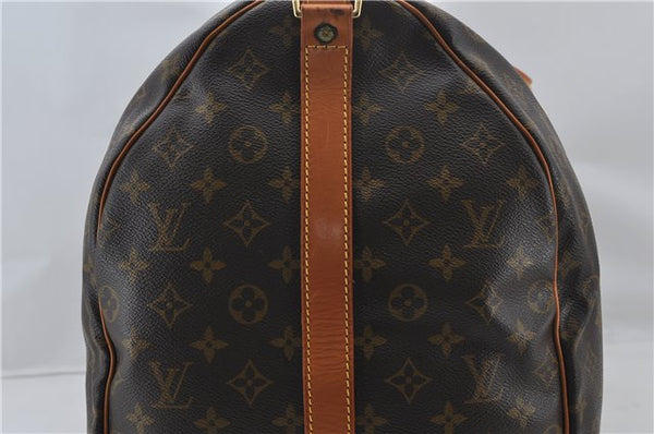 Authentic Louis Vuitton Monogram Keepall Bandouliere 60 M41412 Boston Bag 7573E