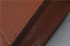 Authentic LOUIS VUITTON Epi Pochette Homme Clutch Bag Brown M52528 LV 7576C