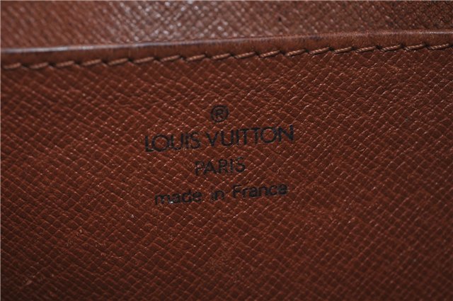 Authentic LOUIS VUITTON Epi Pochette Homme Clutch Bag Brown M52528 LV 7576C