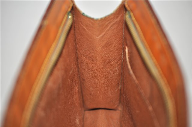 Authentic LOUIS VUITTON Epi Pochette Homme Clutch Bag Brown M52528 LV 7576C