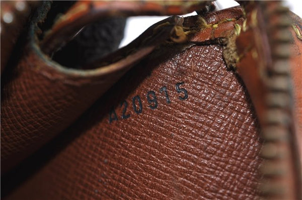 Authentic LOUIS VUITTON Epi Pochette Homme Clutch Bag Brown M52528 LV 7576C