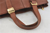 Authentic Burberrys Vintage Leather Shoulder Hand Bag Brown 7576D