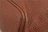 Authentic Burberrys Vintage Leather Shoulder Hand Bag Brown 7576D