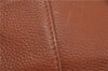 Authentic Burberrys Vintage Leather Shoulder Hand Bag Brown 7576D