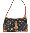 Authentic Louis Vuitton Monogram Multicolor Eliza Shoulder Bag Black LV 7576E