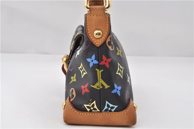 Authentic Louis Vuitton Monogram Multicolor Eliza Shoulder Bag Black LV 7576E