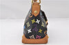 Authentic Louis Vuitton Monogram Multicolor Eliza Shoulder Bag Black LV 7576E