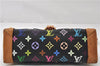Authentic Louis Vuitton Monogram Multicolor Eliza Shoulder Bag Black LV 7576E
