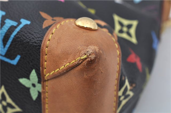 Authentic Louis Vuitton Monogram Multicolor Eliza Shoulder Bag Black LV 7576E