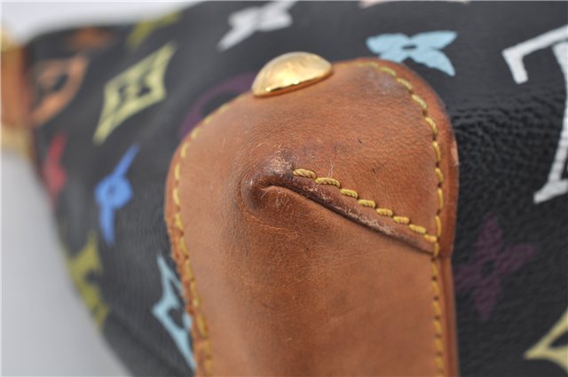 Authentic Louis Vuitton Monogram Multicolor Eliza Shoulder Bag Black LV 7576E