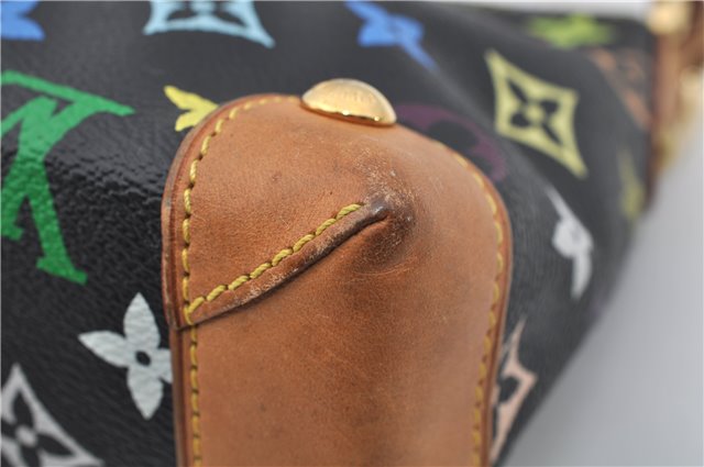 Authentic Louis Vuitton Monogram Multicolor Eliza Shoulder Bag Black LV 7576E
