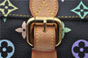 Authentic Louis Vuitton Monogram Multicolor Eliza Shoulder Bag Black LV 7576E