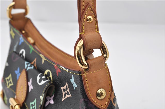Authentic Louis Vuitton Monogram Multicolor Eliza Shoulder Bag Black LV 7576E