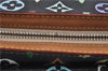 Authentic Louis Vuitton Monogram Multicolor Eliza Shoulder Bag Black LV 7576E