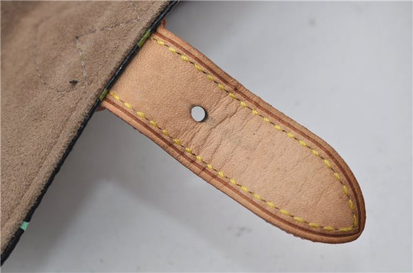 Authentic Louis Vuitton Monogram Multicolor Eliza Shoulder Bag Black LV 7576E