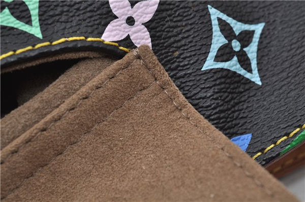 Authentic Louis Vuitton Monogram Multicolor Eliza Shoulder Bag Black LV 7576E