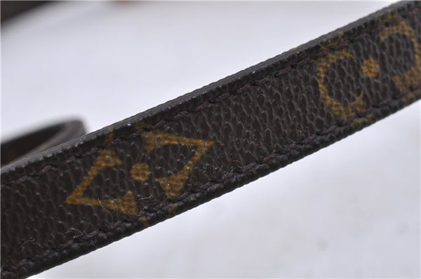 Authentic LOUIS VUITTON Monogram Brown Shoulder Strap 46.1" LV 7578C